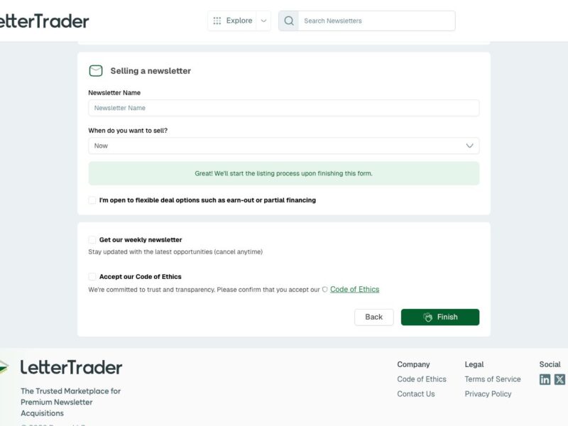 Letter Trader
